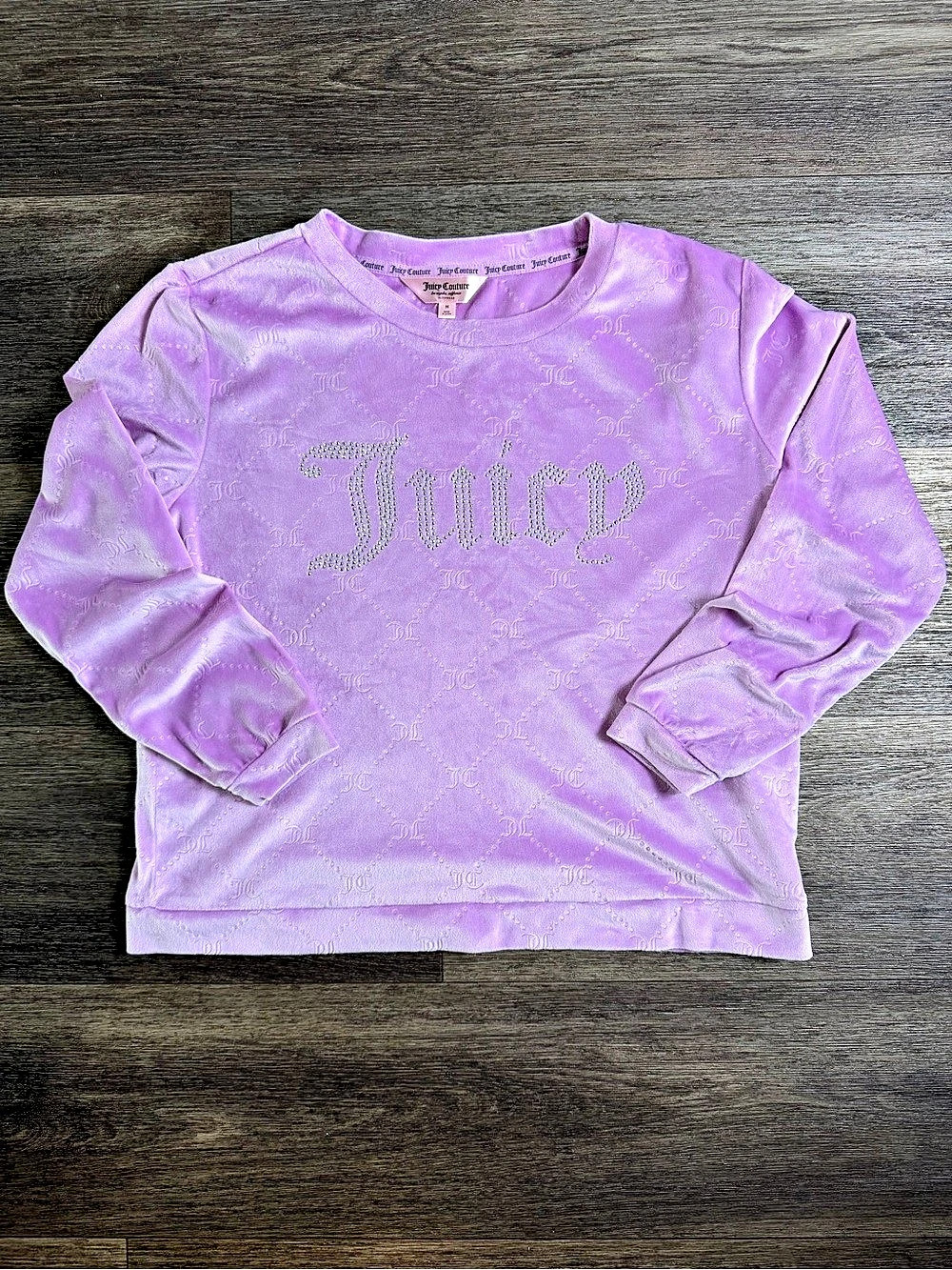 Juicy Couture velour tracksuit set Velour Track Set in Purple Size Medium